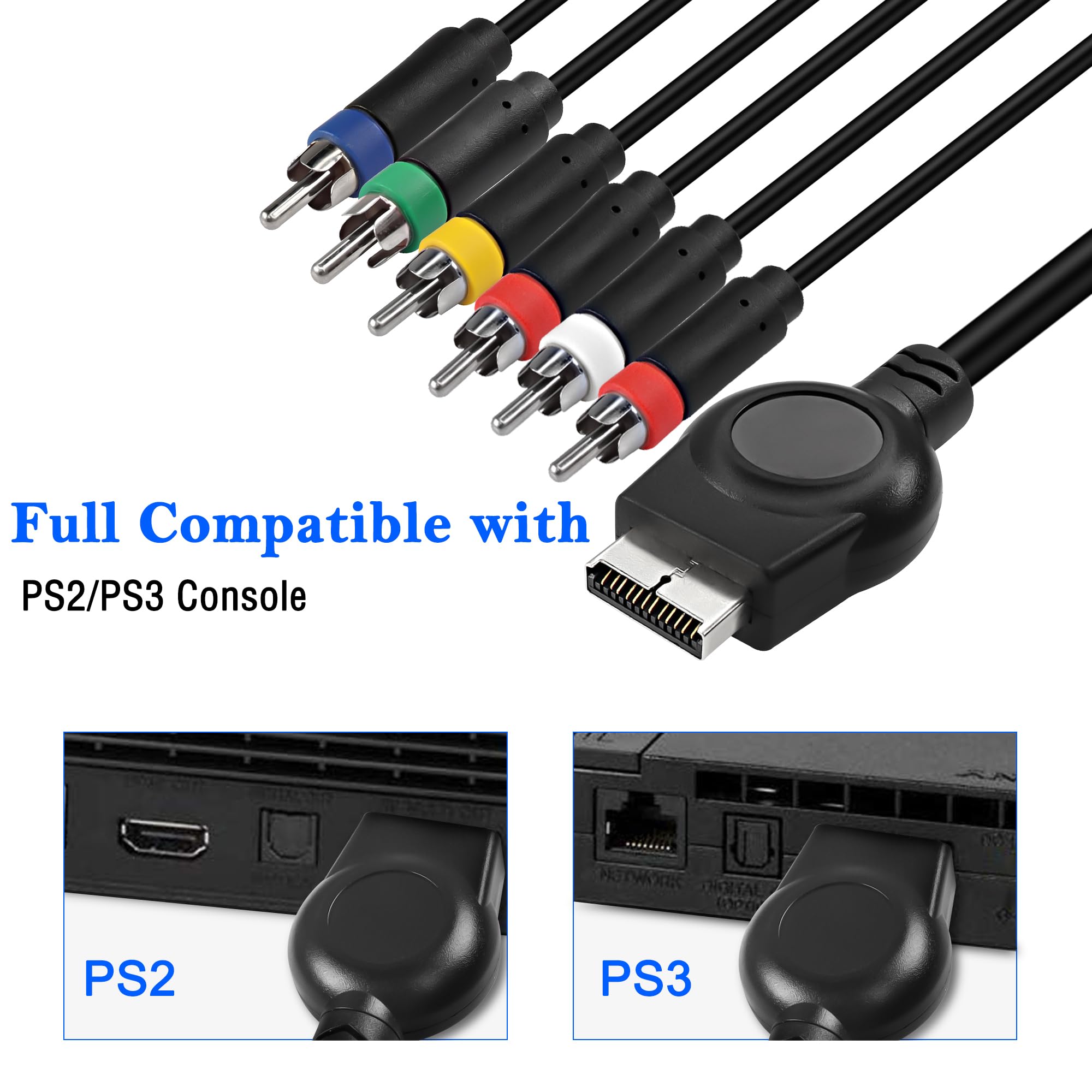 未開封 HD Retrovision PS2 PS3 コンポーネントケーブル Amazon.co.jp: MEIRIYFA PS2 PS3コンポーネント AVケーブル